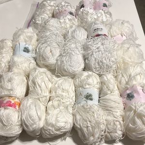11+ 🌸NEW🌸. YARN ALL WHITE Or Tangled re-Banded